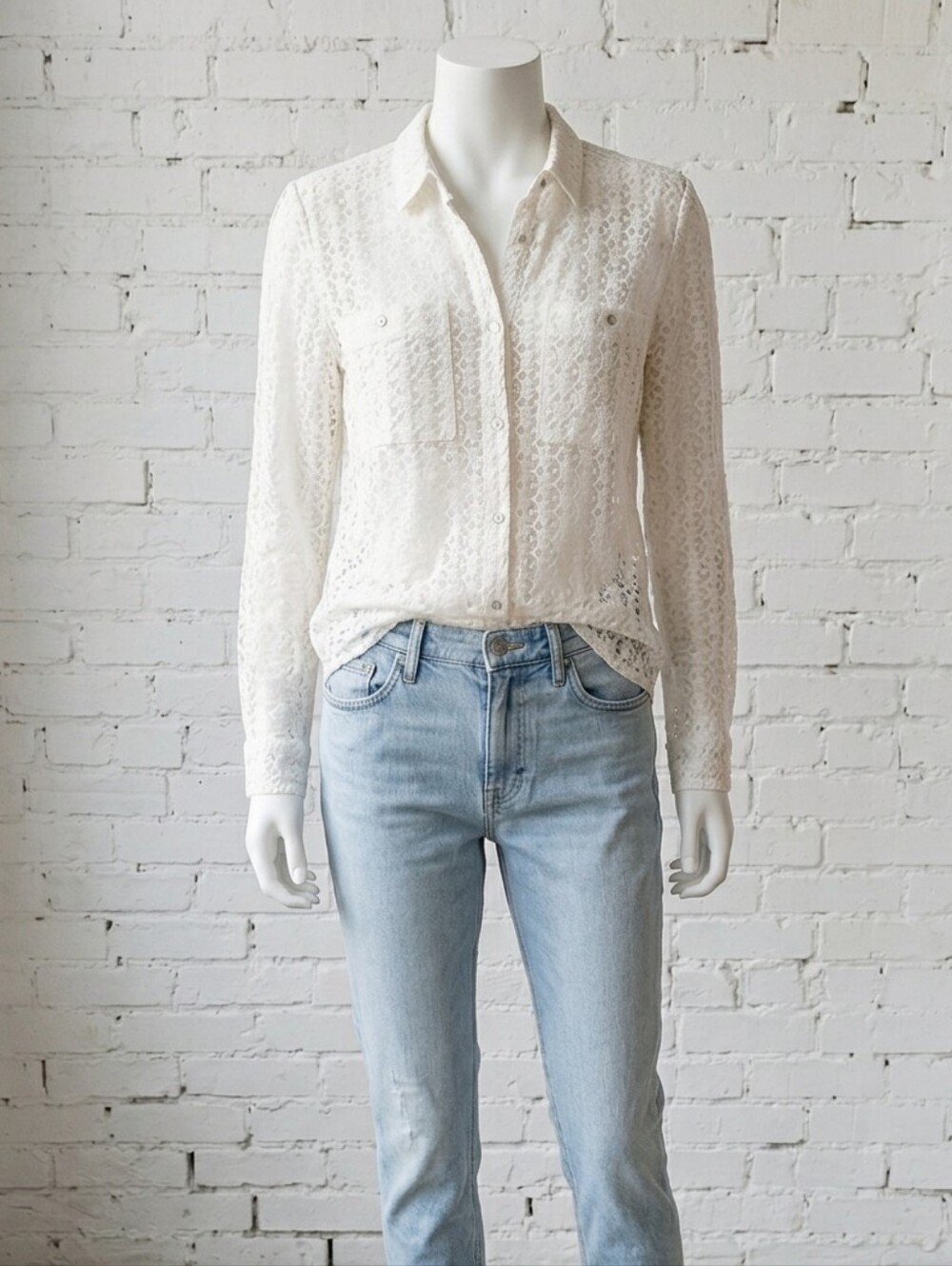 The kooples lace eyelet shirt